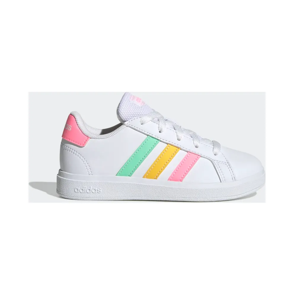 adidas Grand Court Lifestyle Tennis Lace-Up Schuh Cloud White / Pulse Mint / Beam Pink (HP8910)