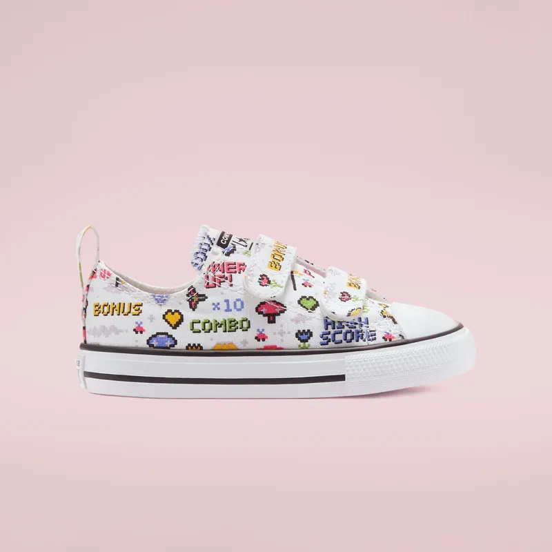 Converse Gamer Easy-On Chuck Taylor All Star Low Top White/black/bold Pink (770172C)