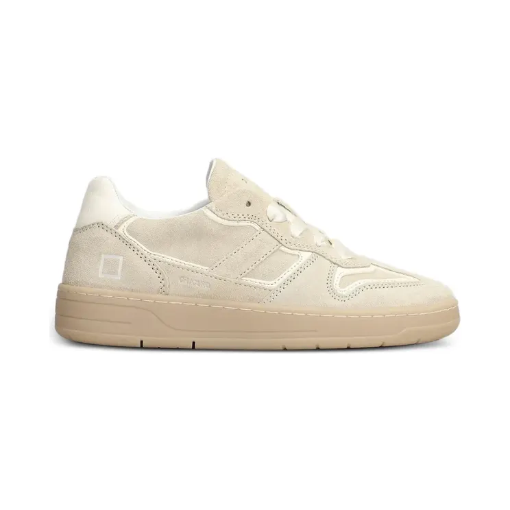 D.A.T.E. Court 2.0 sneakers met vlakken – Beige (W441CICOBI)