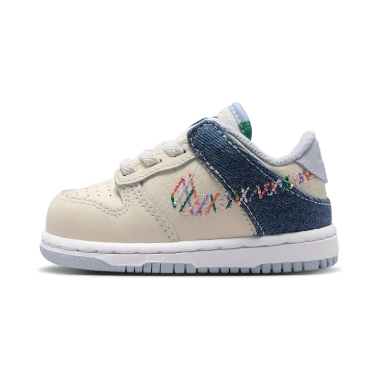 Nike Dunk Low TD “Soft Pearl / Blue Denim / Midnight Navy / Multicolor” (IR1827-022)