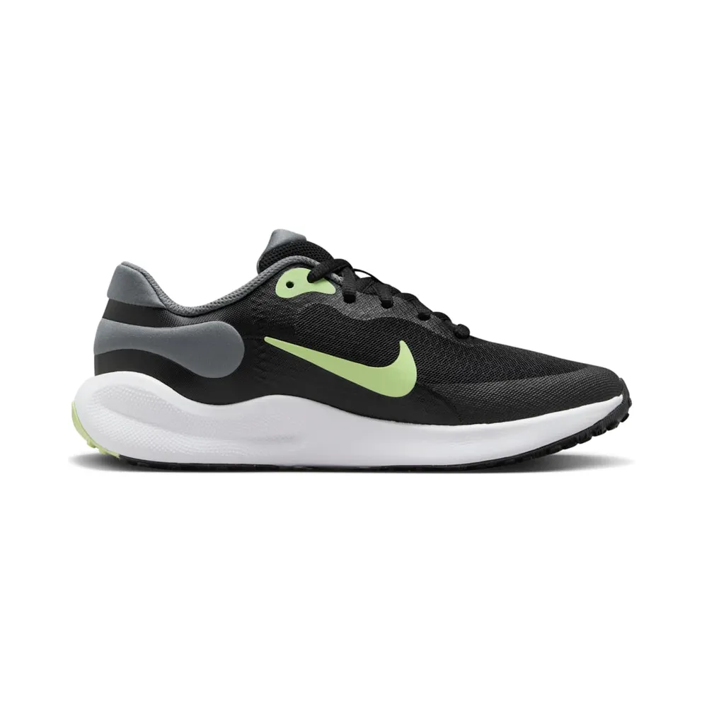 Nike Revolution 7 Black Smoke Grey White Barely Volt (FB7689-006)