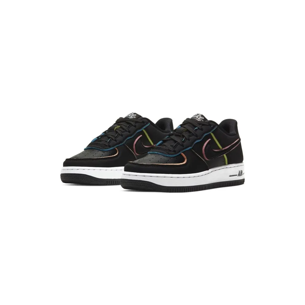 Nike Air Force 1 Low Black Pink Barely Volt (GS) Black/Pink-Barely Volt-Black (CD7406-001)