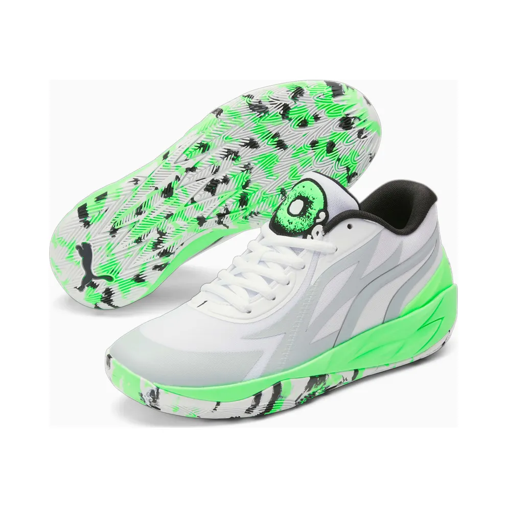 Puma MB.02 Lo LaMel-O Basketball Shoes Green/White (379408-01)