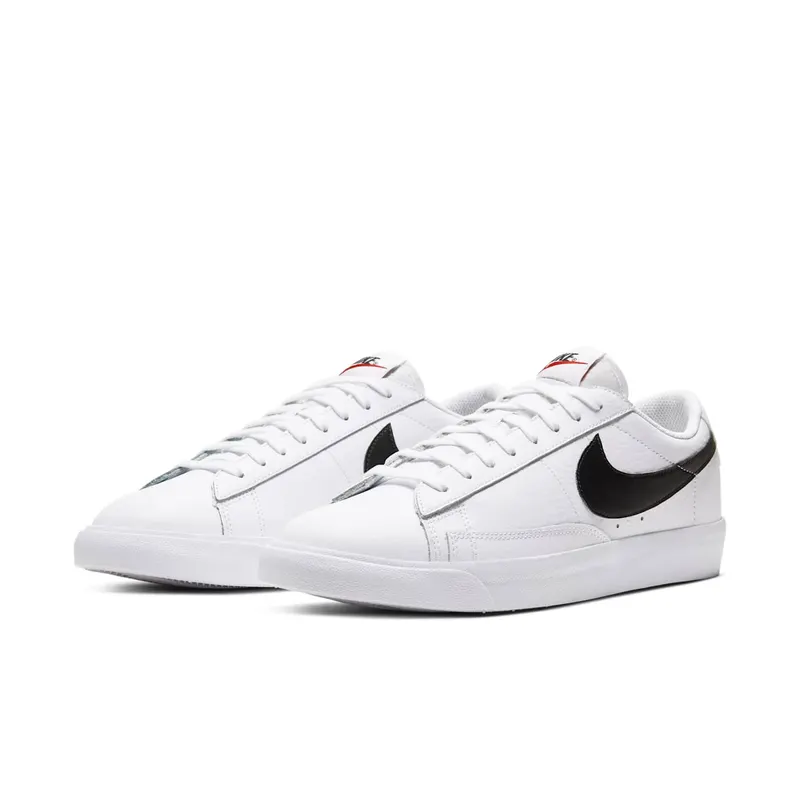 Nike Blazer Low White Black (2020) White/Orange Blaze-Black (CZ1089-100)