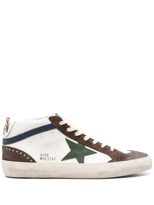 Golden Goose Mid-Star leren sneakers – White (GMF00122F005264)