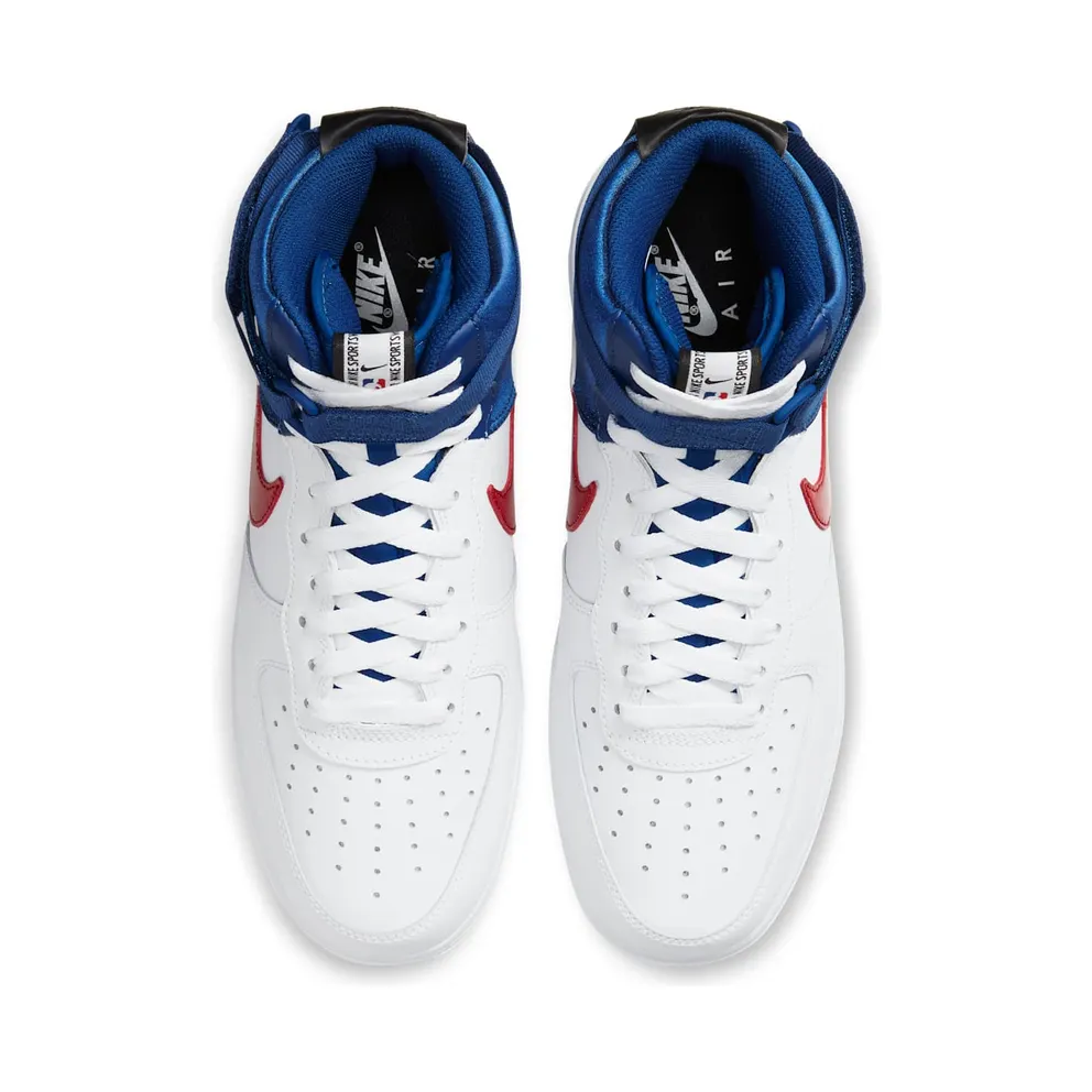 Nike Air Force 1 ’07 High Clippers White/Rush Blue/University Red (BQ4591-102)