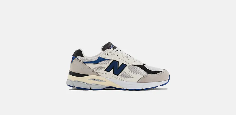 New Balance 990v3 MiUSA White Blue (M990WB3)