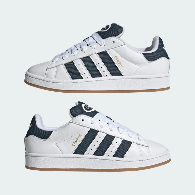 Adidas Campus 00s Cloud White / Night Indigo / Gold Metallic (JQ7439)