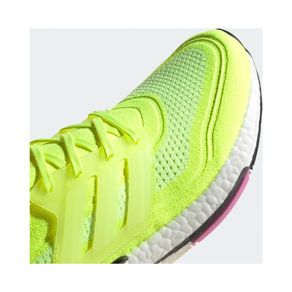 adidas Ultra Boost 2021 Solar Yellow Pink Solar Yellow/Cloud White/Screaming Pink (FY0373)