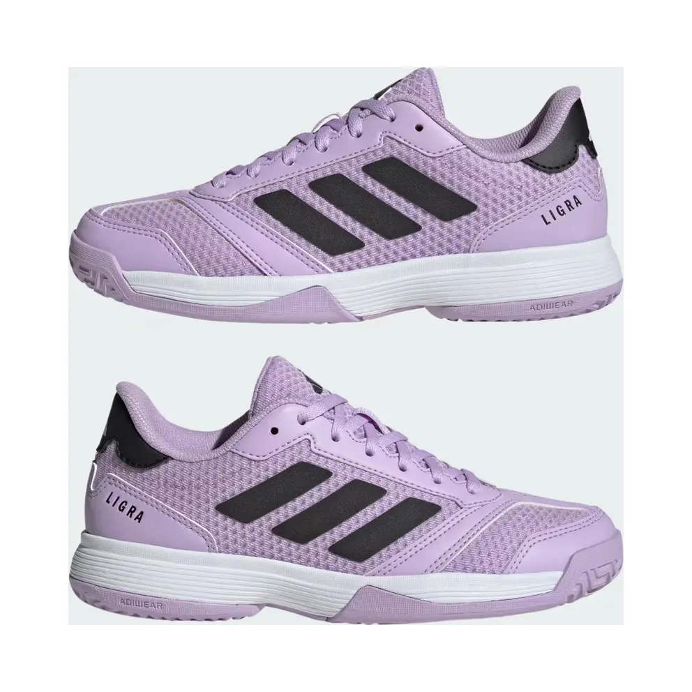 adidas Ligra 8 Indoor Shoes Kids “Powder Plum / Core Black / Cloud White” (JP7279)