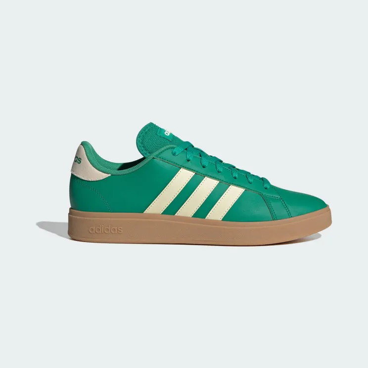 adidas Grand Court Td Lifestyle Court Casual “Court Green / Warm Vanilla / Gum” (JQ0528)