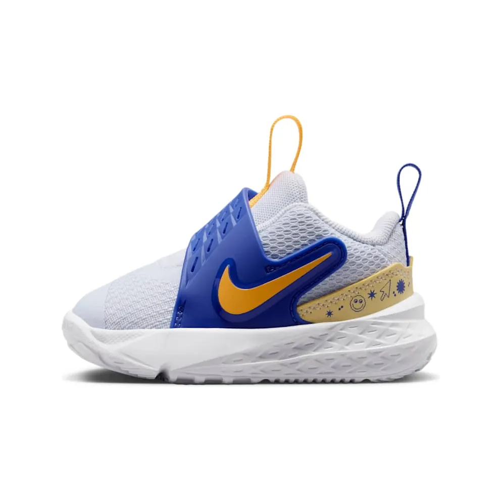 Nike Team Hustle D 12 Football Grey Lapis Laser Orange (HF6281-020)