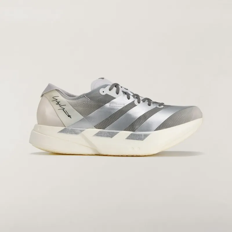Adidas Y-3 ADIOS PRO 4 Sports Shoes Chalk White / Silver Metallic / Light Solid Grey (KZ9045)