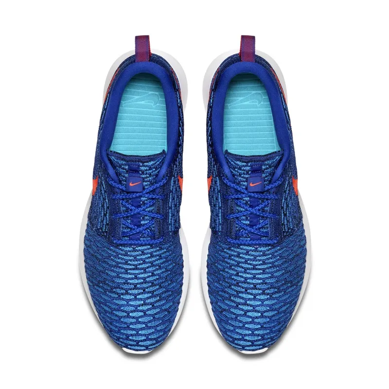 Nike Roshe Run Flyknit Game Royal Bright Crimson Game Royal/Bright Crimson (677243-401)