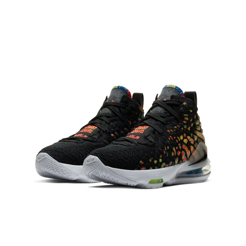 Nike LeBron 17 James Gang (GS) Black/Black-Multi-Color (BQ5594-005)