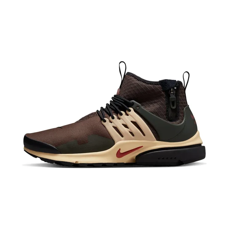 Nike Air Presto Mid Utility “Baroque Brown / Sesame / Sequoia / Canyon Rust” (DC8751-200)