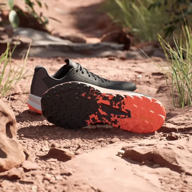 adidas Terrex Agravic Flow 2.0 Trail Core Black Grey Impact Orange (IG8018)