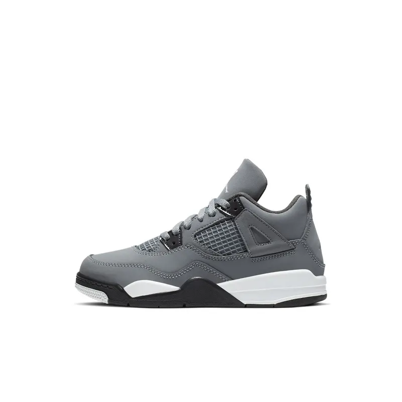 Jordan 4 Retro Cool Grey 2019 (PS) Cool Grey/Chrome-Dark Charcoal-Varsity Maize (BQ7669-007)