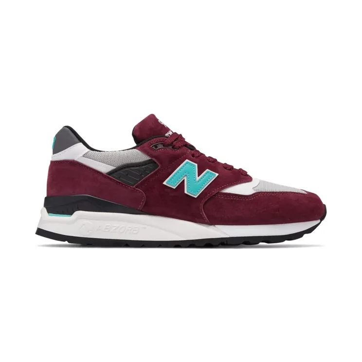 New Balance 998 Burgundy Chalk