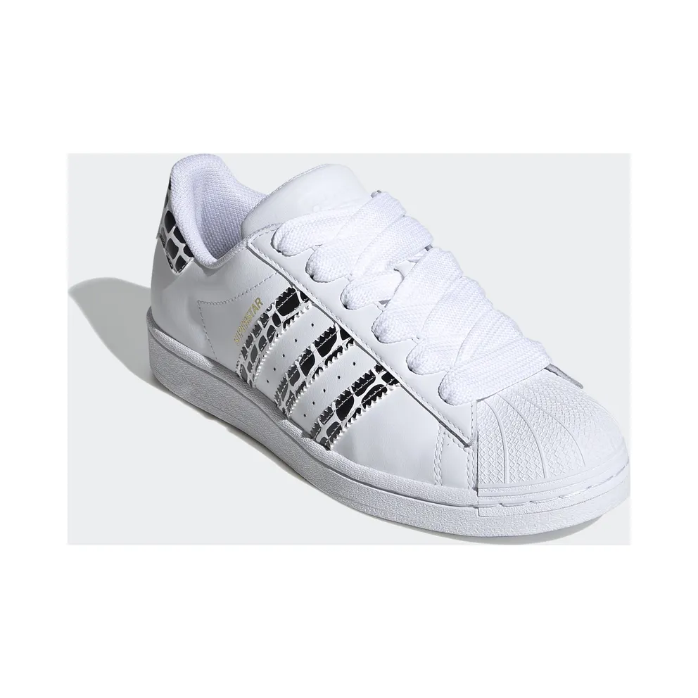 adidas Superstar White Leopard Stripes (W) Cloud White/Gold Metallic/Core Black (FV3452)