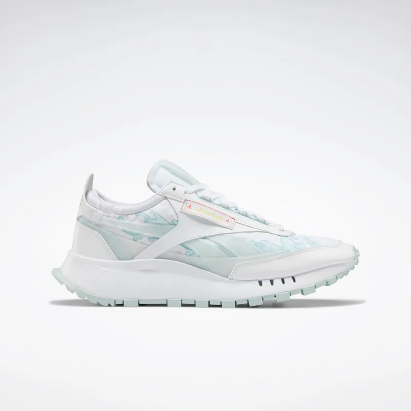 Reebok Hot Ones Classic Leather Legacy Schoenen White / Chalk Blue / Neon Cherry