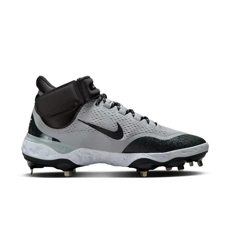 Nike Alpha Huarache Elite 4 Mid Wolf Grey White Dark Smoke Grey (DJ6520-002)