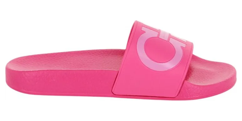 Ferragamo Groovy Dual Gancini Slides Hot Pink (01B827-751264-M)