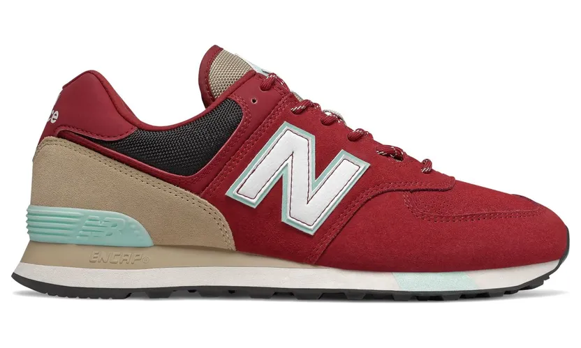 New Balance 574 “Dark Red / Brown / Teal” (ML574JHQ)