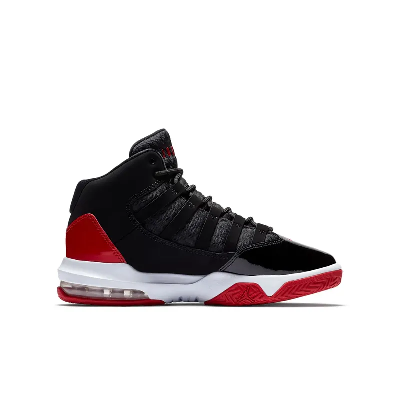 Jordan Max Aura Bred (GS) Black/Gym Red-White (AQ9214-006)