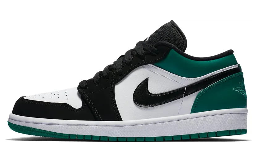 Air Jordan 1 Low “White / Mystic Green / Black” (553558-113)