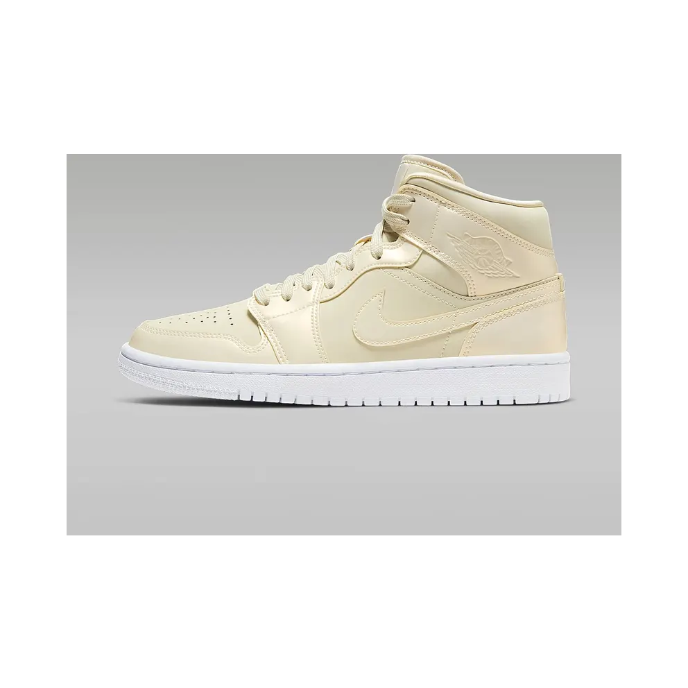 Air Jordan Womens Nike AJ I 1 Mid ‘Lemon Yellow’ (2019) (CK6587-200)
