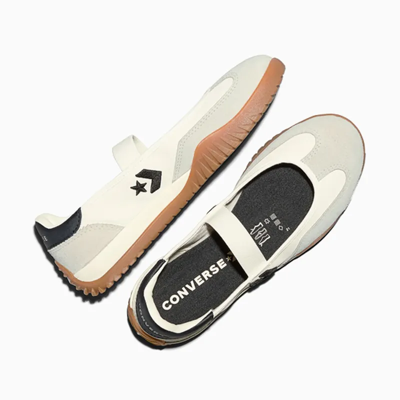 Converse Run Star Ballet Flat Egret / Black / Gum 6