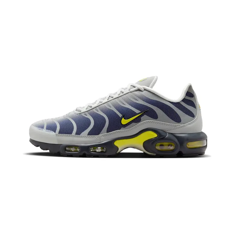 Nike Air Max Plus “Metallic Silver / Obsidian / Photon Dust / Opti Yellow” (FZ4622-001)
