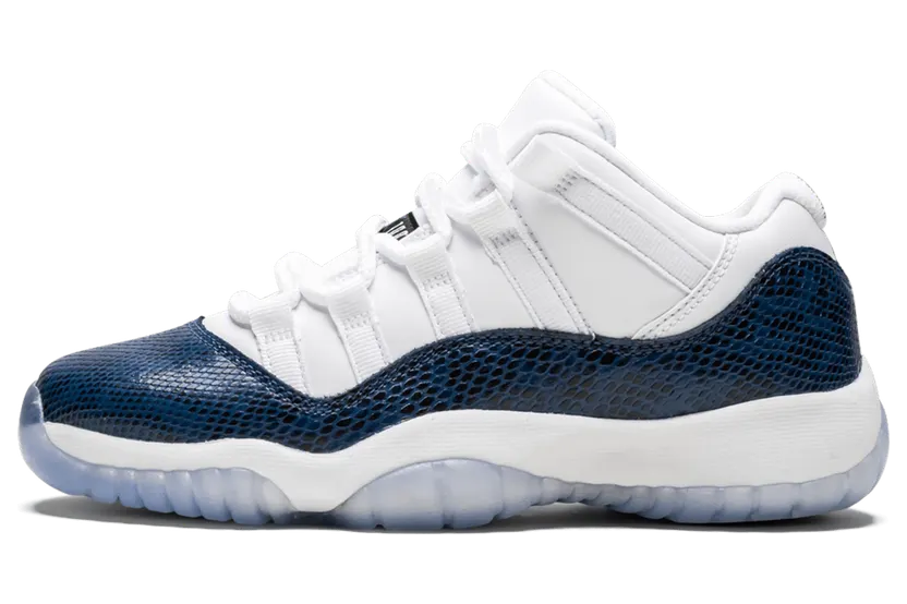 Air Jordan 11 Retro Low LE GS Navy Snakeskin (CD6847-102)