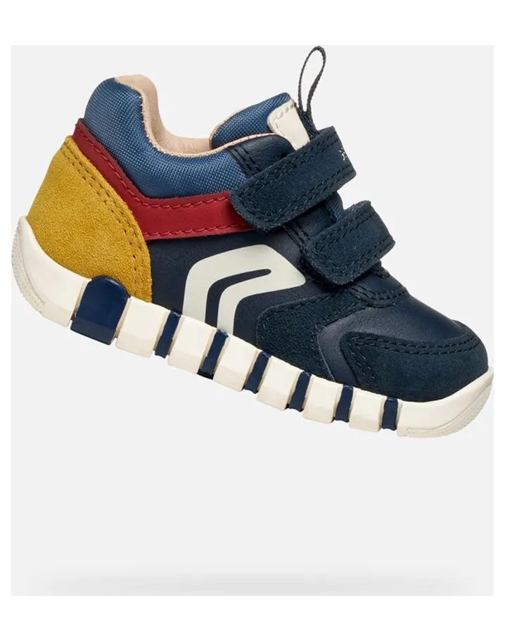 Geox sneaker marineblauw/donkerrood (B3555D05422C4244)
