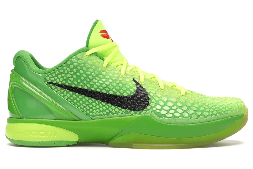 Nike Zoom Kobe 6 ‘Grinch’ Lime Green/Varsity Red-Black (429659-701)