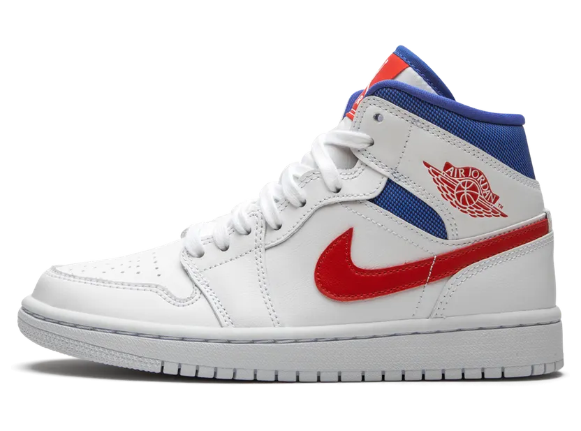 Jordan 1 Mid Black White (W) (BQ6472-011)