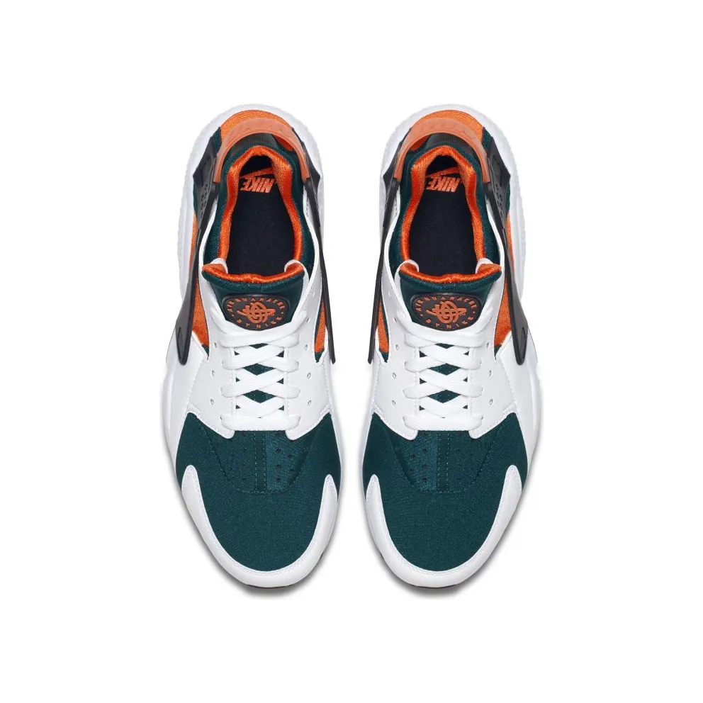 Nike Air Huarache Run Miami Hurricanes White/Black-Rainforest-Wild Mango (AT4254-102)