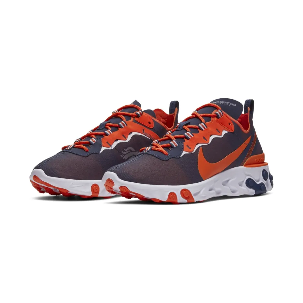 Nike React Element 55 Denver Broncos College Navy/White-Brilliant Orange (CK4869-400)