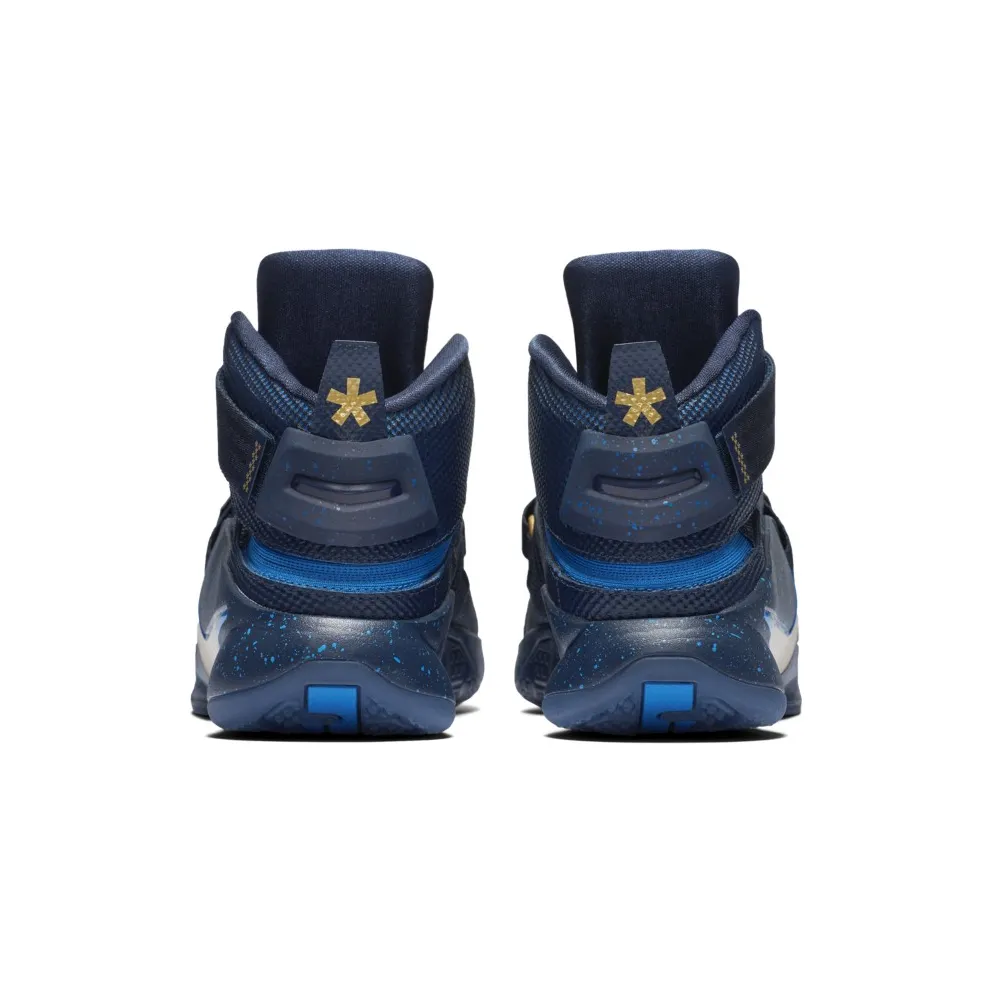 LeBron Soldier 9 “FLYEASE” Obsidian/Metallic Gold (846246-494)