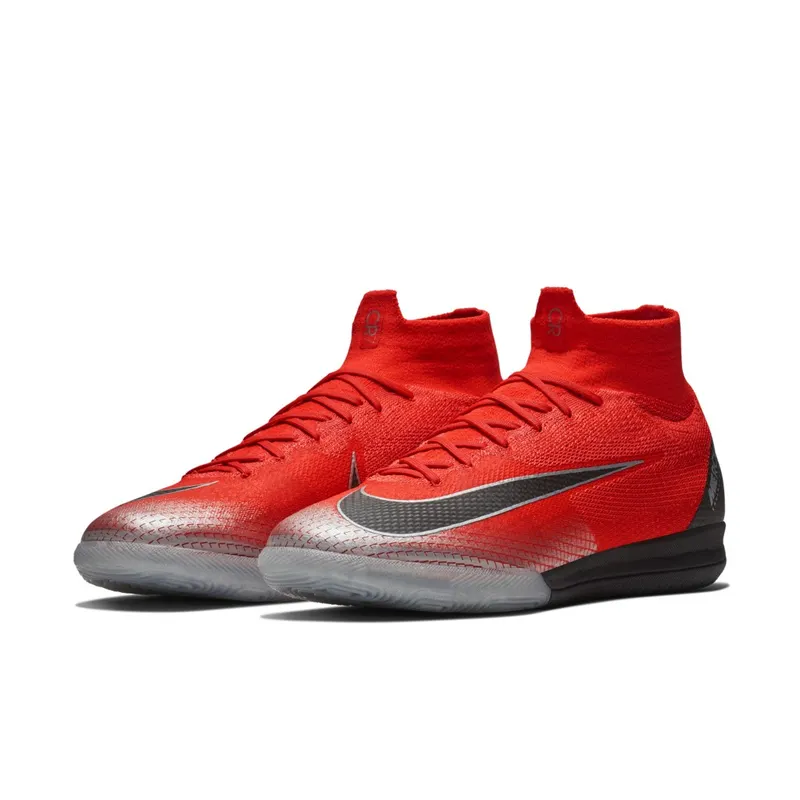 Nike CR7 SuperflyX 6 Elite IC Flash Crimson Flash Crimson/Chrome-Dark Grey-Black (AJ3571-600)
