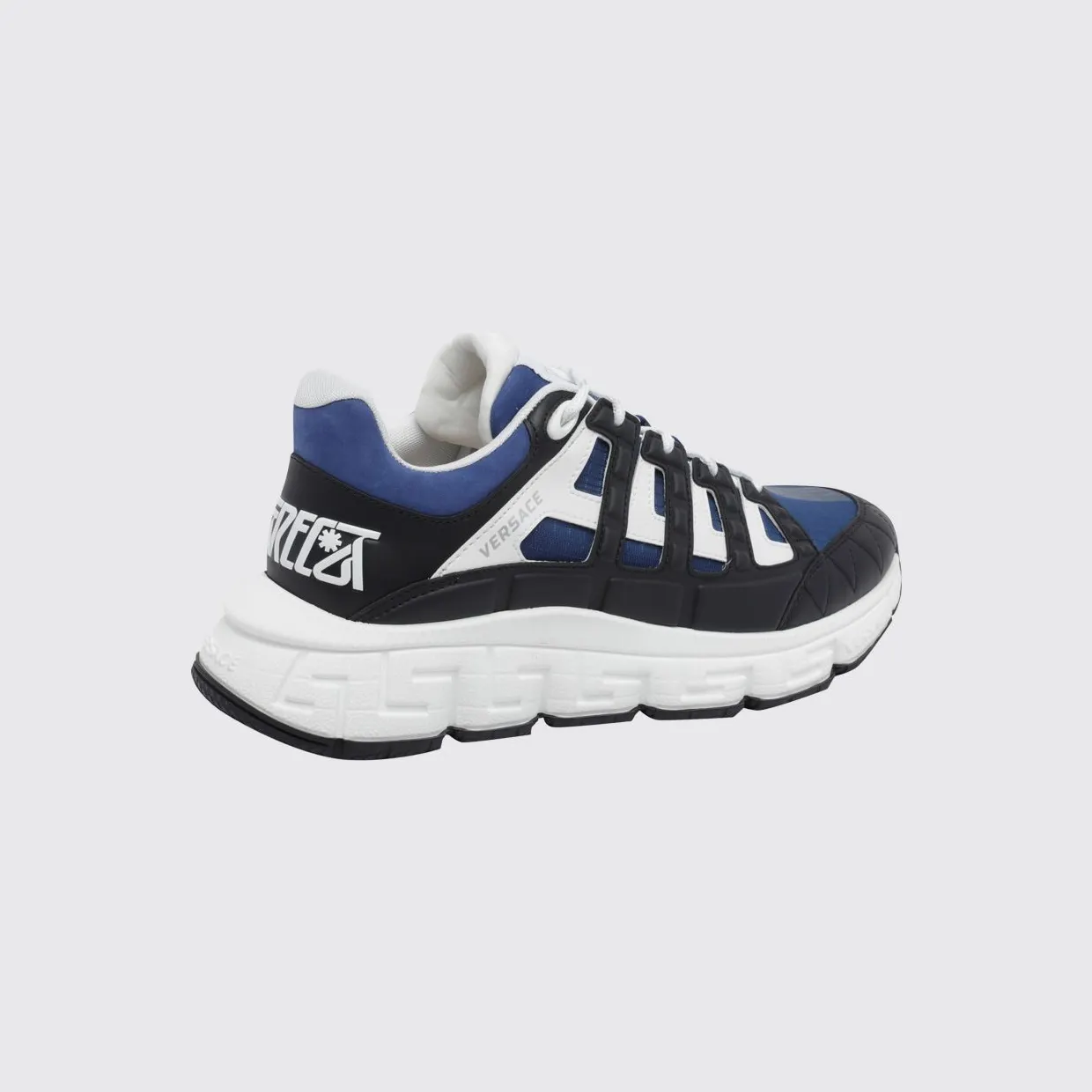 Versace Trigreca Leather and Nylon Sneakers Blue (DSU80941A166666BJ70) (2)