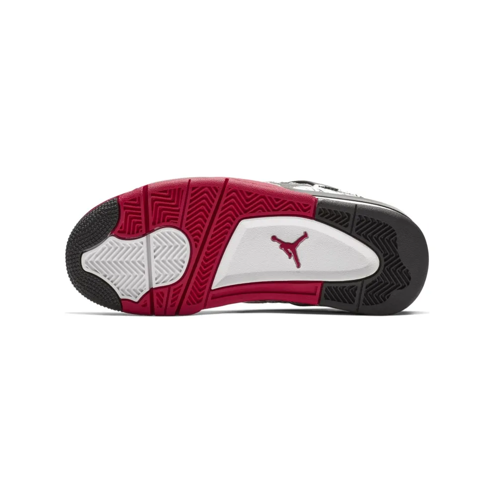Jordan 4 Retro Tattoo 2018 (GS) Black/Fire Red-Black-White (BV7451-006)