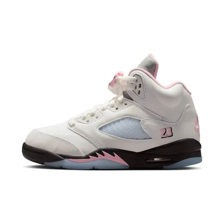 Air Jordan 5 GS “White / Black / Medium Soft Pink” (HQ7980-102)