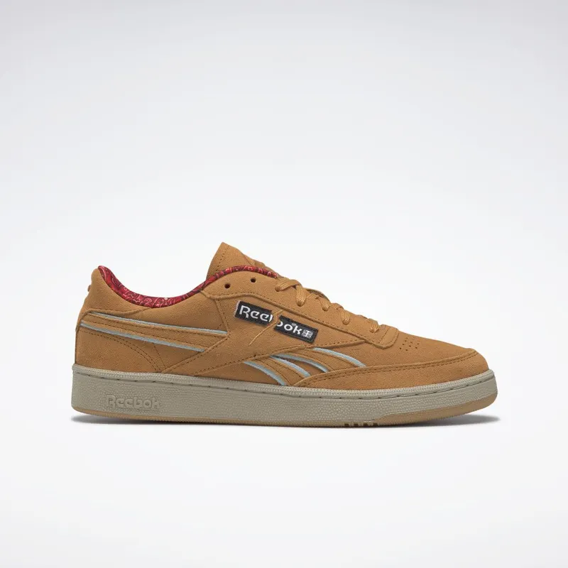Reebok Jurassic Park Club C Rich Ochre / Diffused Blue / Stadium Red (GZ6322)