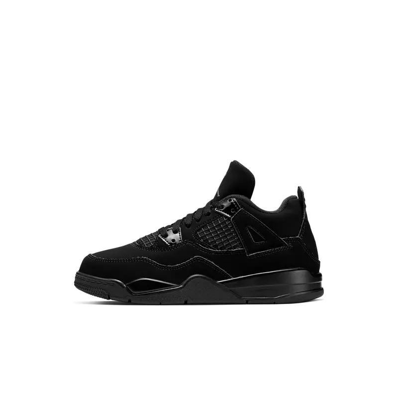 Jordan 4 Retro Black Cat 2020 (PS) Black/Black-Light Graphite (BQ7669-010)