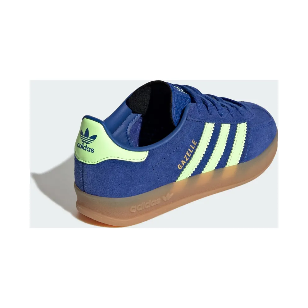 Adidas GAZELLE INDOOR Shoes Royal Blue / Green Spark / Gold Metallic (KJ2302)