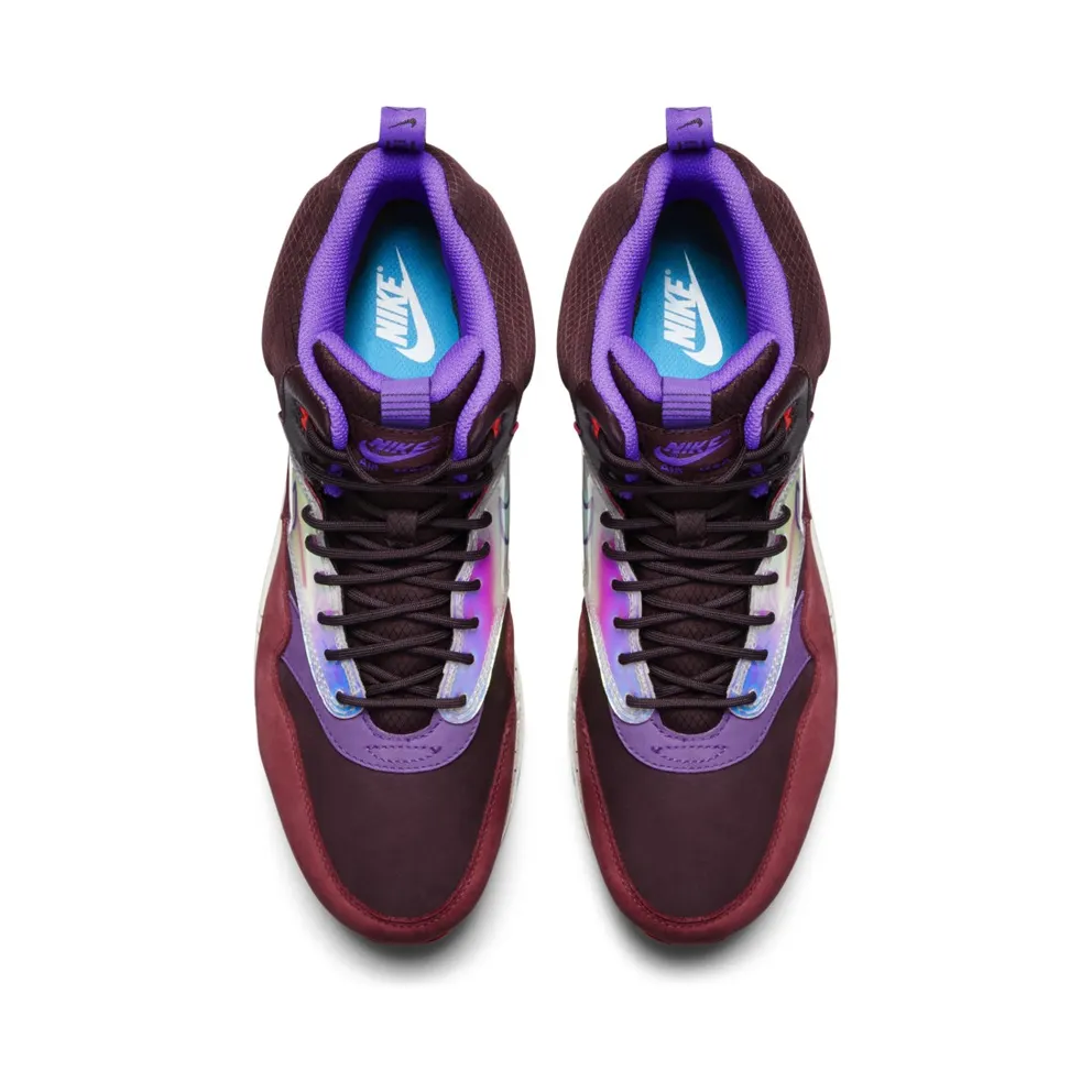 Nike Air Max 1 Mid Sneakerboot Deep Burgundy (W) Deep Burgundy/Hyper Grape-Cedar-Hyper Crimson (685269-600)