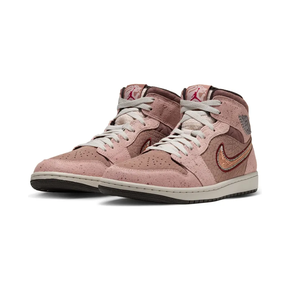 Air Jordan 1 Mid – Dia de Los Muertos – “Desert Dust / Particle Beige / Light Orewood Brown / Terra Blush” (IZ4718-283)
