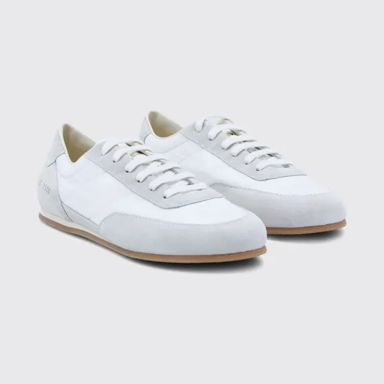 Common projects Minimal Runner Sneakers in Suede and Nylon White (41850506)